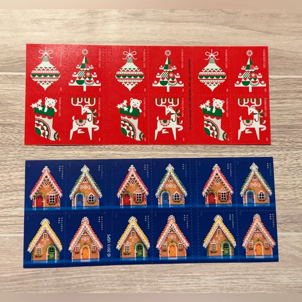 Holiday Delights and Gingerbread Houses Collectible Forever Stamps